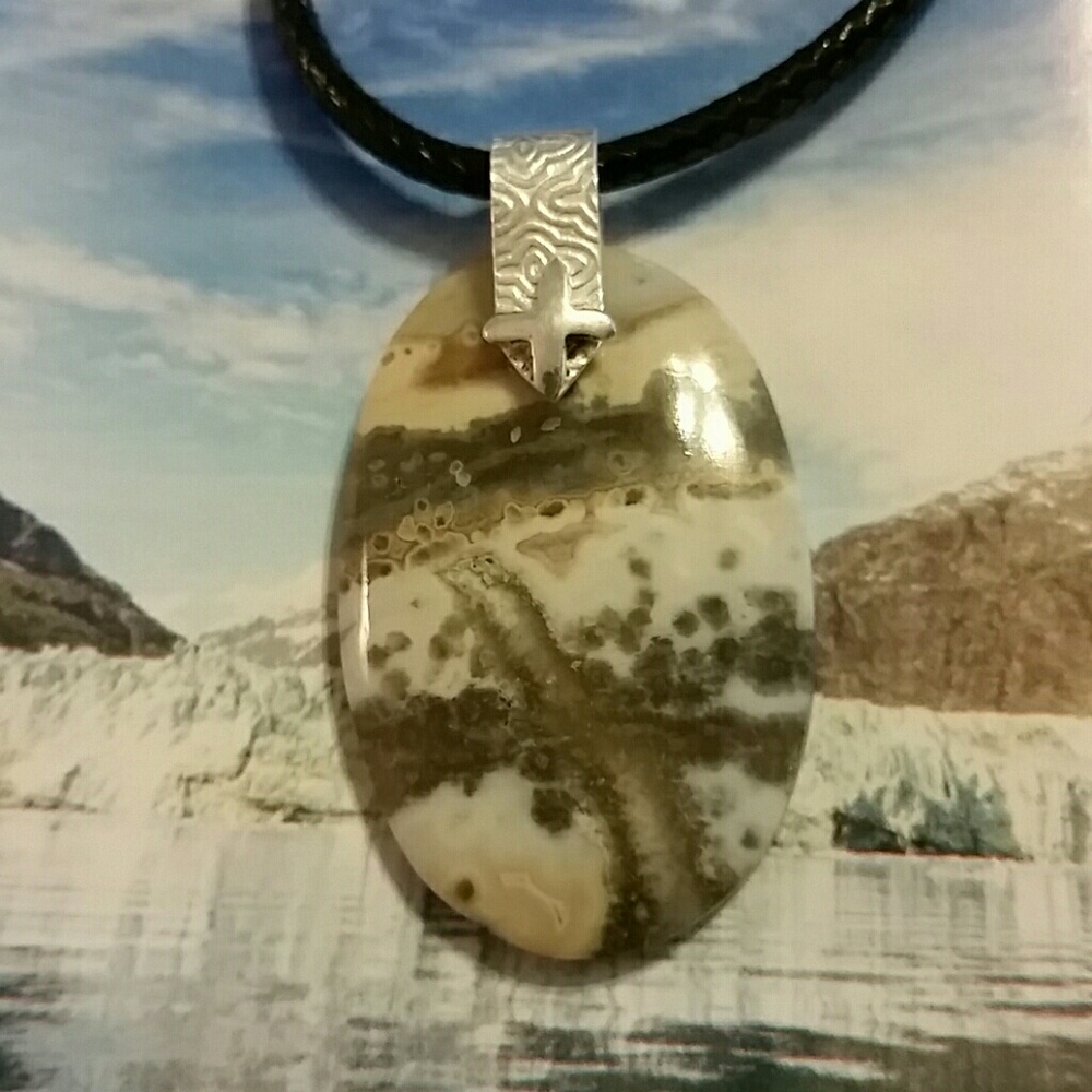 NEW Depression?Ocean jasper necklace